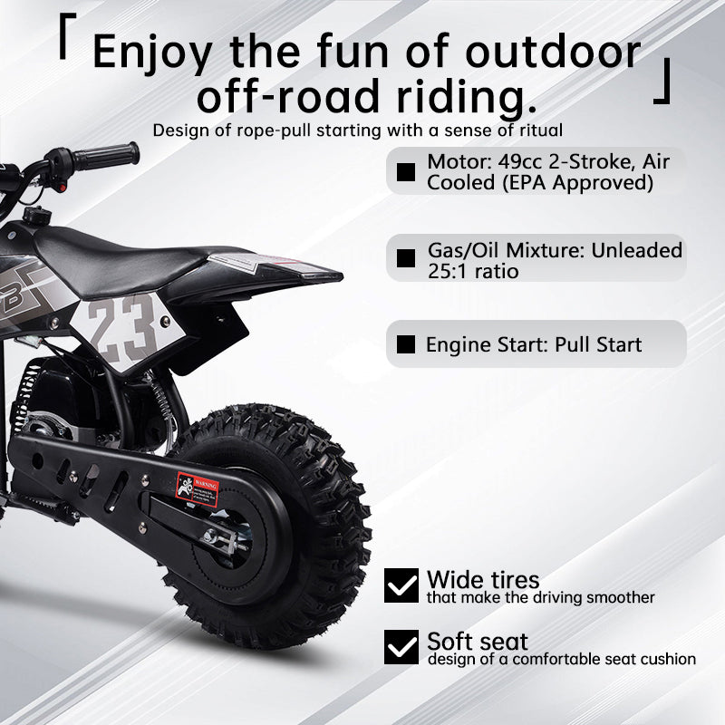 SAY YEAH Big Supermoto 50cc 2-Stroke Kids Dirt Bike