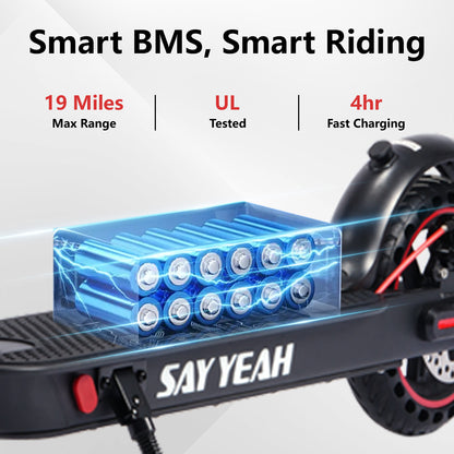 TOXOZERS Electric Scooter for Adults, Folding Commuter Scooter with Phone Holder, Urban Travel & City Commute