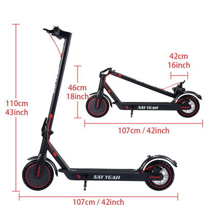 TOXOZERS Electric Scooter for Adults, Folding Commuter Scooter with Phone Holder, Urban Travel & City Commute