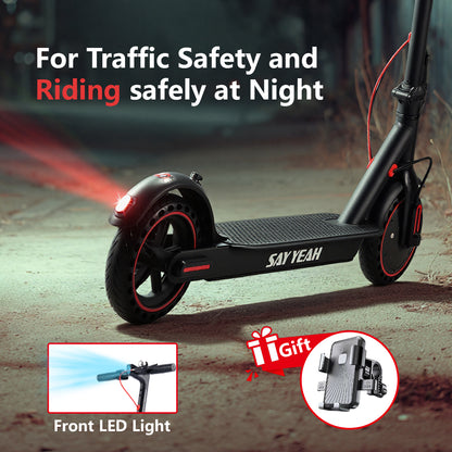 TOXOZERS Electric Scooter for Adults, Folding Commuter Scooter with Phone Holder, Urban Travel & City Commute