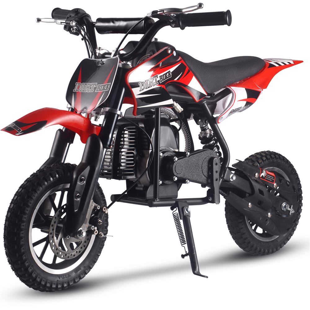 50cc Gas Dirt Bike for Kids 8–12, 2-Stroke Mini Dirt Bike, Off-Road Motorcycle for Beginners,Easy Pull Start